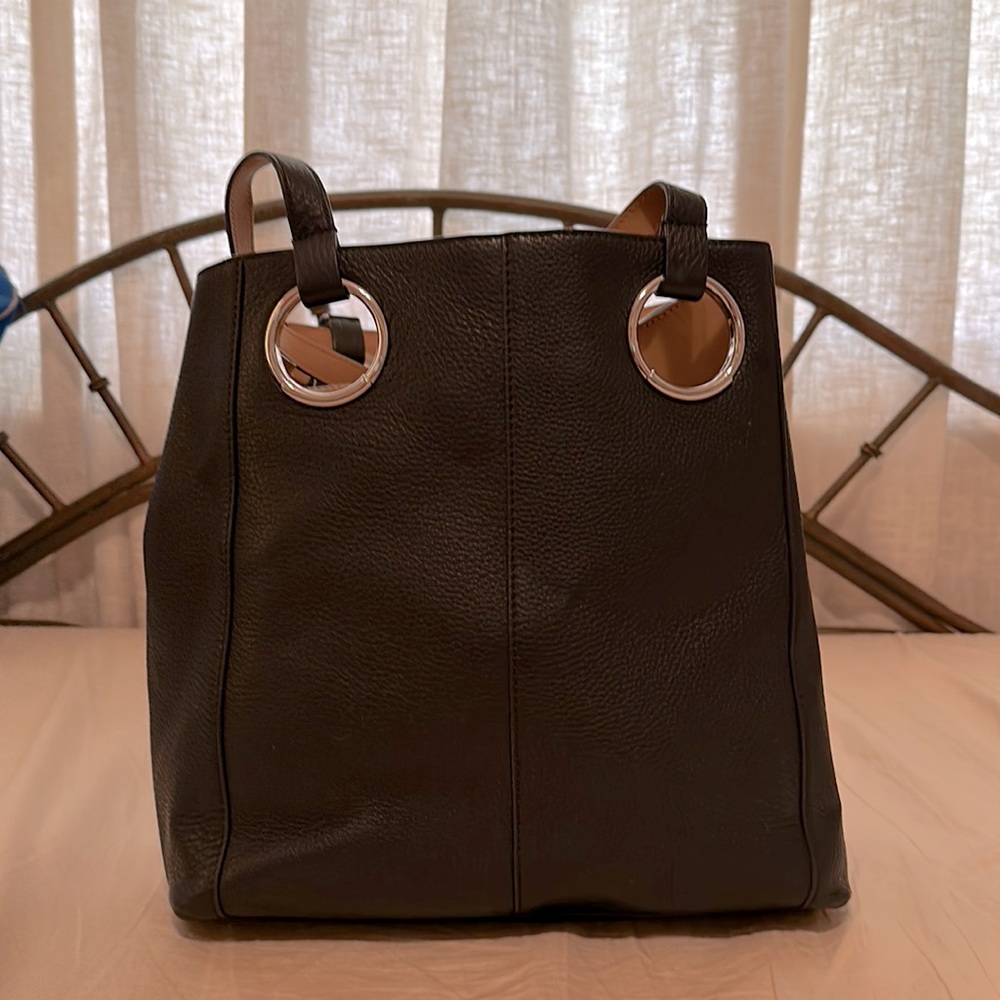 Vince Camuto Black Leather Tote
